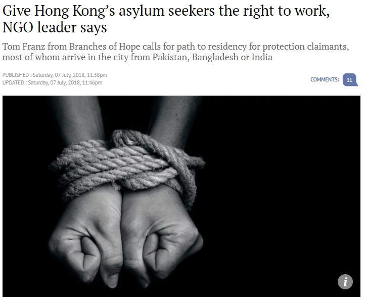SCMP - Give refugees right to work - 8Jul2018